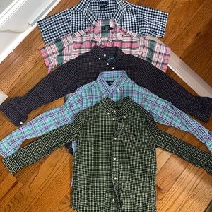 5 Polo button up shirts
